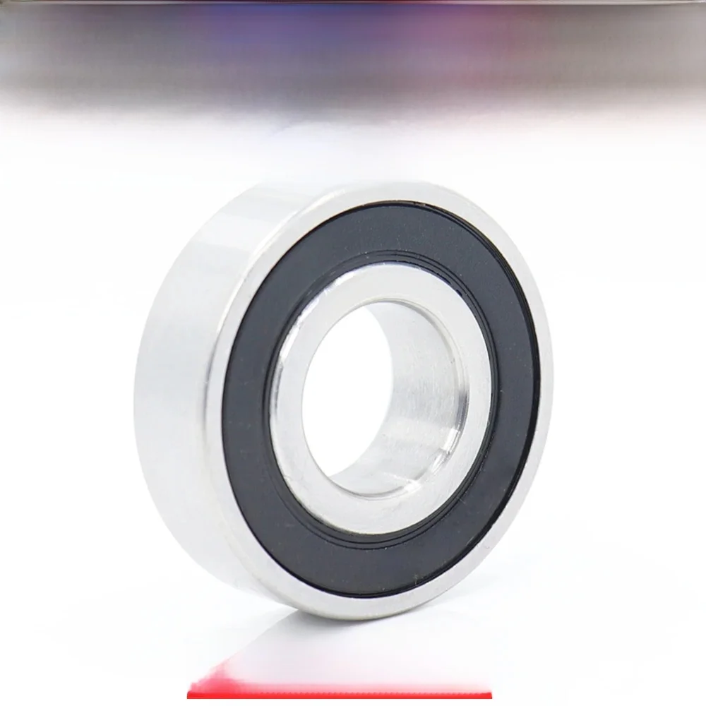 6001RS hybrydowe łożysko ceramiczne 12*28*8mm ABEC-5 ( 1 PC) dolne klamry do rowerów części zamienne 6001 RS 2RS Si3N4 łożyska kulkowe 6001-2RS — zdjęcie 2