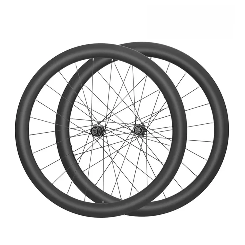 AliExpress MEROCA Carbon Fiber Road Bike Thru Axle Wheel 100x12mm 142x12mm Center Lock Disc Brake No Logo 38mm/44/50/60/85mm 700C Road Wheelset