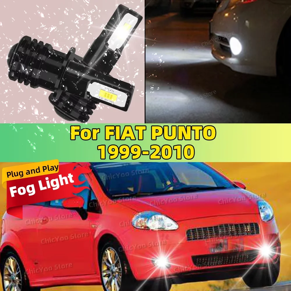 2 шт. светодиодные противотуманные фары H3 6000K белые 20000LM супер яркие для FIAT PUNTO 1999-2010 2003 2004 2005 2006 2007 2008 2009 2 шт. светодиодные противотуманные фары H3 6000K белые 20000LM супер яркие для FIAT PUNTO 1999-2010 2003 2004 2005 2006 2007 2008 2009