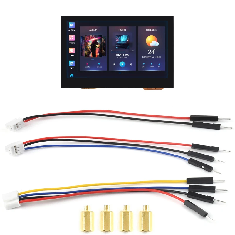 Waveshare ESP32-S3 4.3 pouces 800 × 480 écran tactile LVGL GUI carte de développement écran LCD tactile 5 points Compatible pour Arduino IDE