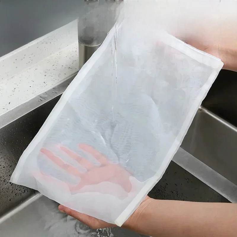 Passoire réutilisable en nylon pour le thé, le fromage, le lait de soja, le vin, les noix, sac filtrant en maille, passoire à eau