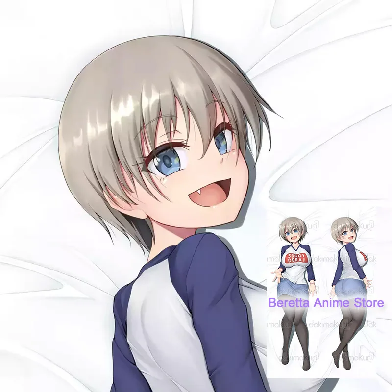 Dakimakura Anime Uzaki Hana Uzaki-chan wa Asobitai! Double-Sided Print Life-size Body Pillow Cover