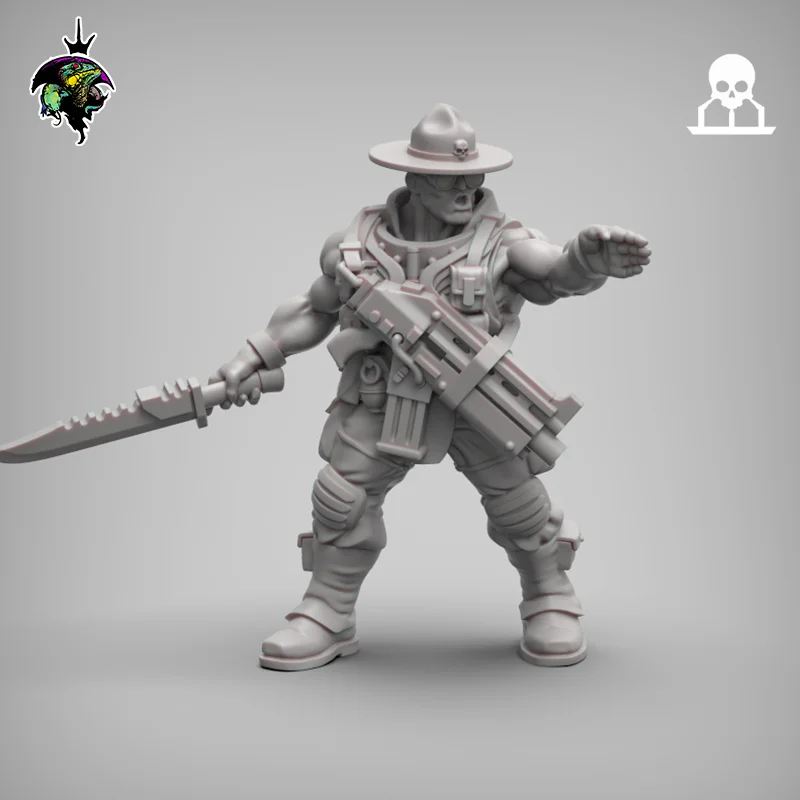 75mm,50mm,32mm,28mm,miniature model resin figure ,SGM Meatgrinder,Unassembled and unpainted kit