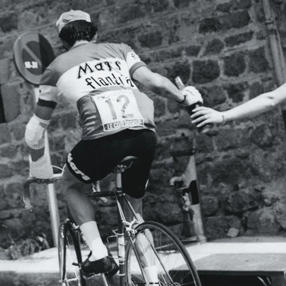 جولة دي فرنسا طباعة خمر روجر دي Vlaeminck "الساقين القاتل" التصوير المشارك الدراجات قماش اللوحة دراجة دراجة جدار ديكور