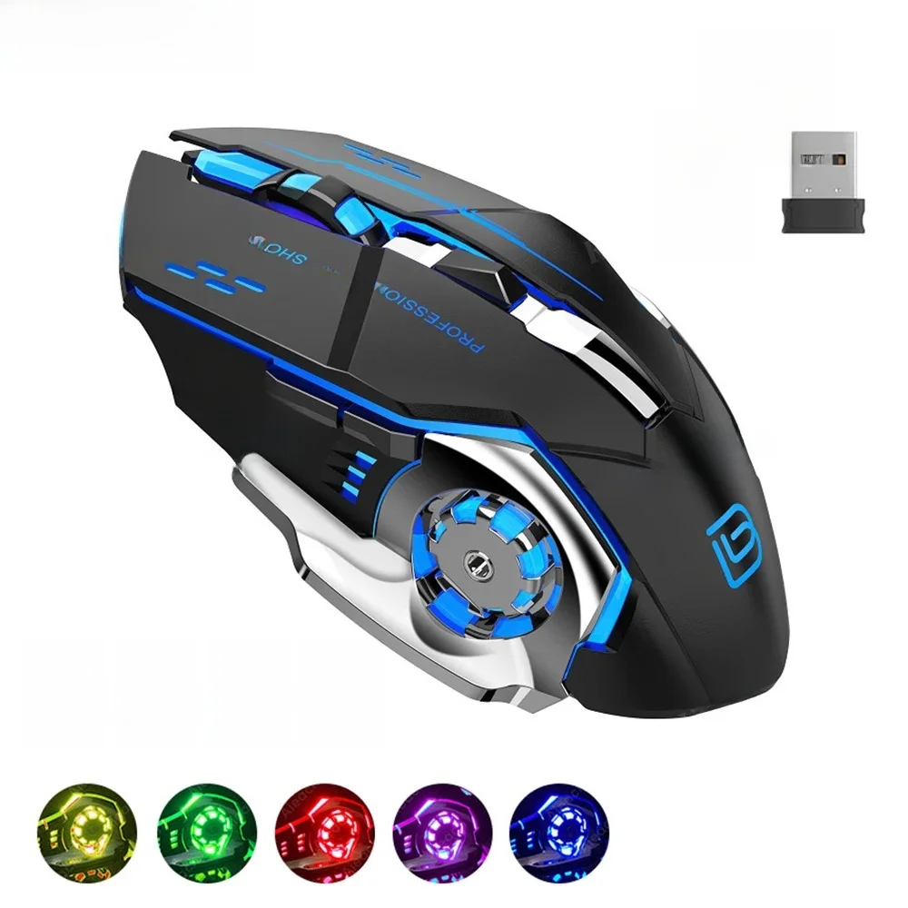 Mysz Bluetooth 5.2 Bezprzewodowa mysz 2.4G Mysz z akumulatorem Podwójny tryb Mysz do gier 3600 DPI Mysz do laptopa Akcesoria komputerowe — zdjęcie produktu 7
