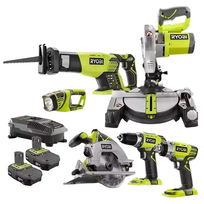 Ry o-Bi 18V 1 + 12 Tool Combo Kit, entrega rápida, Atacado, Novo