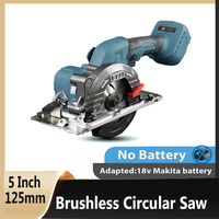 Brushless Circular Saw 5 Inch 125mm Multifunctional Cutting Tool Handheld Cordless Electric Chainsaw for Makita 18V Battery