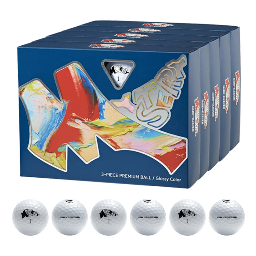 MYSTERY MYSTERY M3-Line 3-piece Golf Ball 5 + 60-ball bulk set