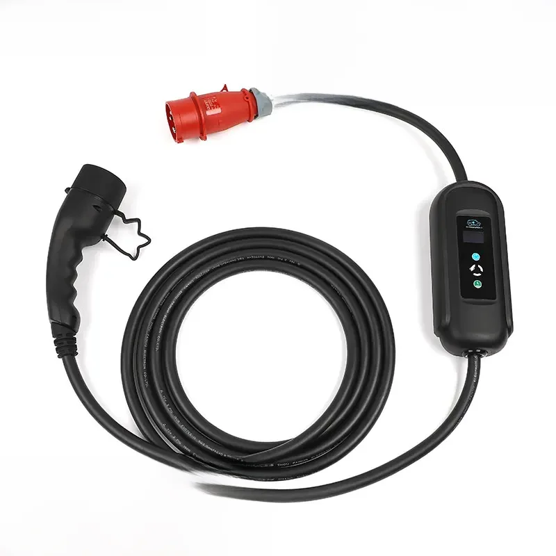 15 medidores 10m 5 m ev carregador 3 fase 11kw tipo 2 16a cabo de carregamento rápido longo corrente