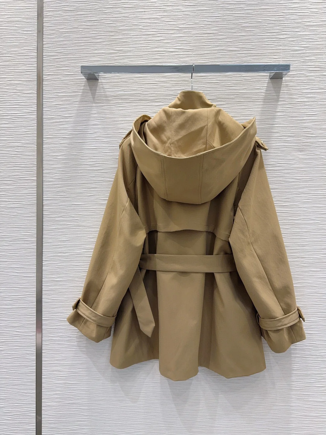 

Осенне-зимняя женская ветровка со съемным капюшоном и шалью, воротником, поясом и капюшоном, HL096