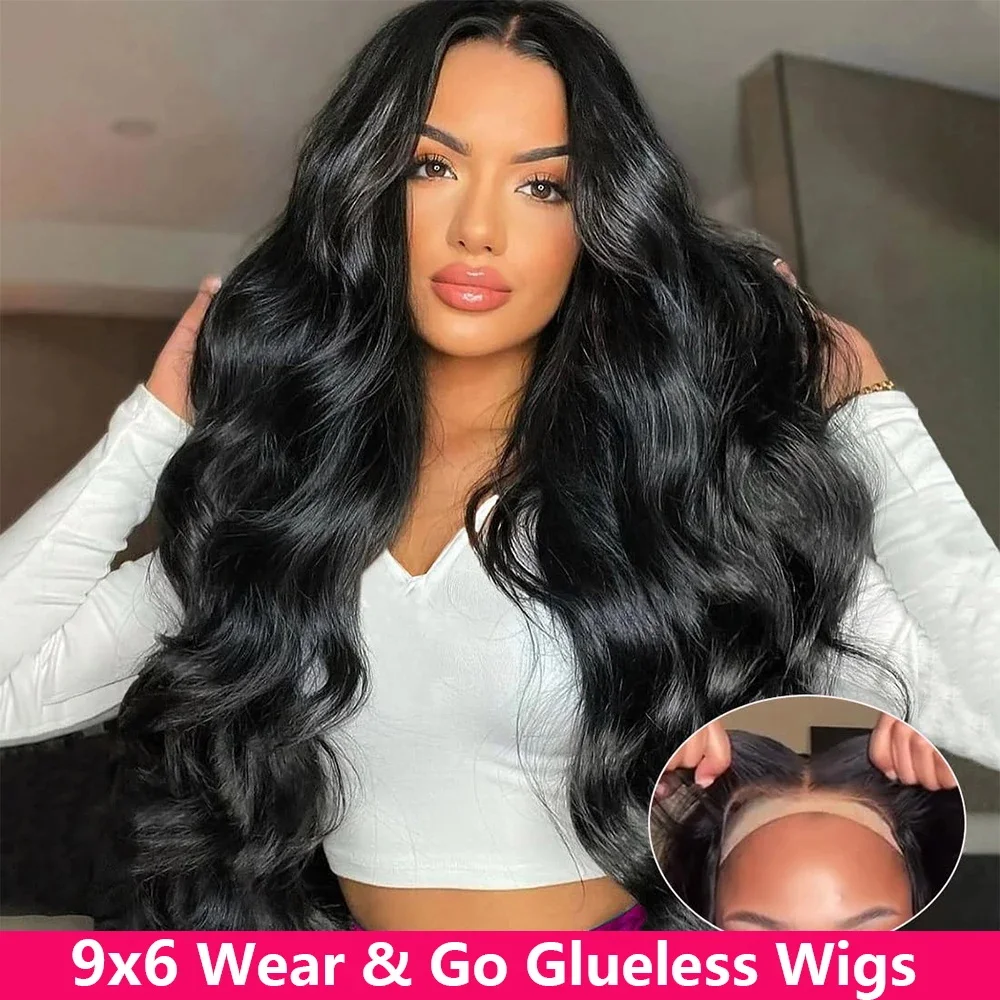

Wear Go Glueless Wig Human Hair Body Wave 6x4 Lace Closure Glueless Wig Human Hair Ready To Wear Pre Cut Pre plucked Wigs 200%