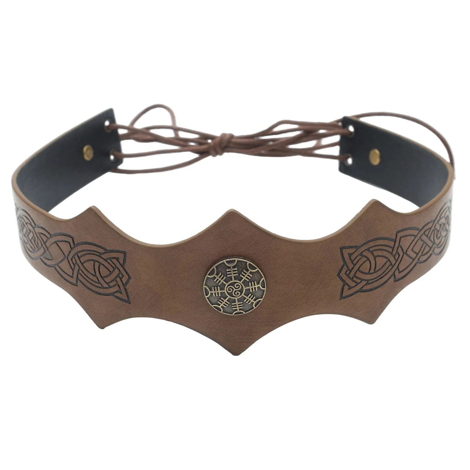 Bande de Sauna de oral alier Médiéval, Couronne de dérivViking, Accessoire de Cosplay d'Halloween, Accessoire de Prairie Roman Kokor, Équipement de Gladiateur