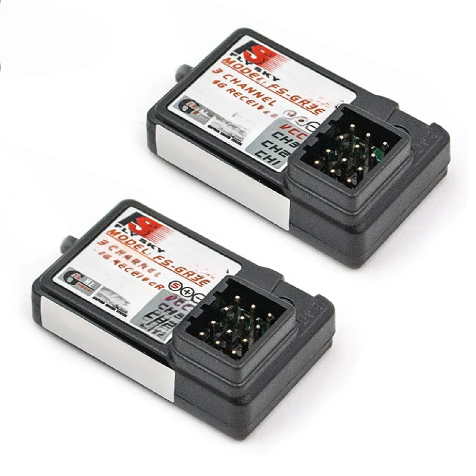 1/2/4 stuks Flysky FS-GR3E 3 Kanaals 2.4G GR3E Ontvanger met Failsafe GT3B GR3C Upgrade voor RC Auto Vrachtwagen Boot GT3 GT2 Zender - afbeelding 2