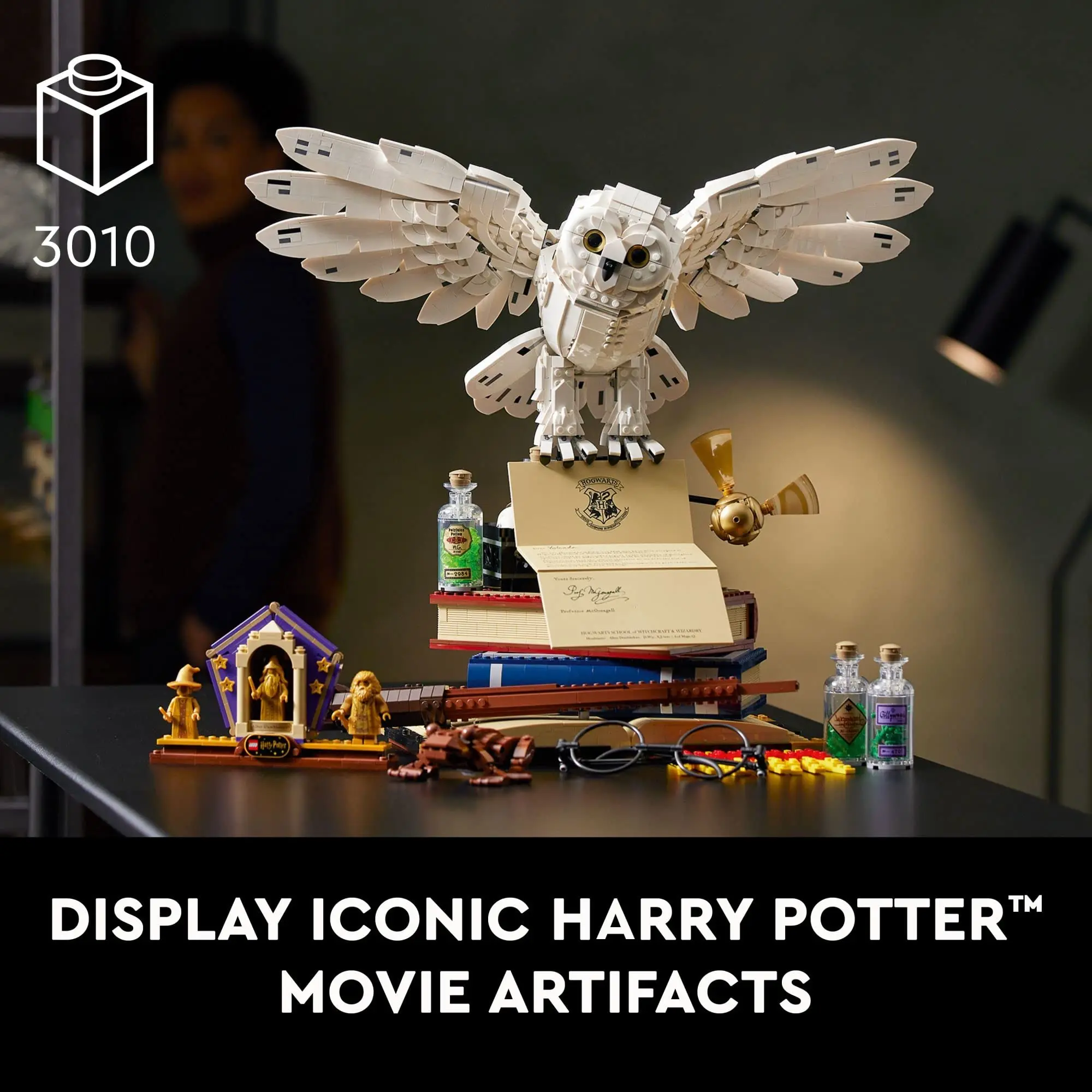 LEGO & Harry Potter Hogwarts Icons Collectors\' Edition 76391 Collectible 20th Anniversary Set for Adults Gift (3010 Pieces)