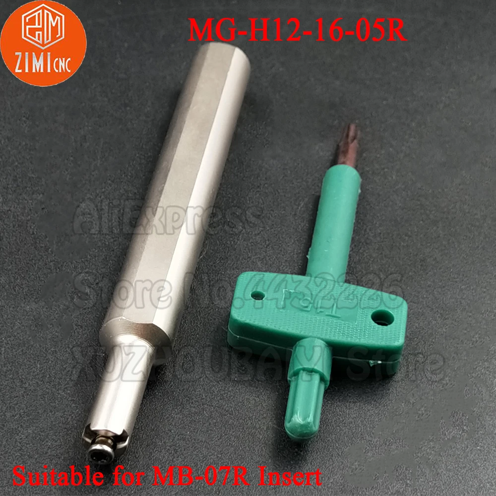 MG-H12-16-05R MG H12 16 05R Internal Slot Cutting Bar Spring Steel Turning Tool Small hole cut groove comma Grooving Tool Holder