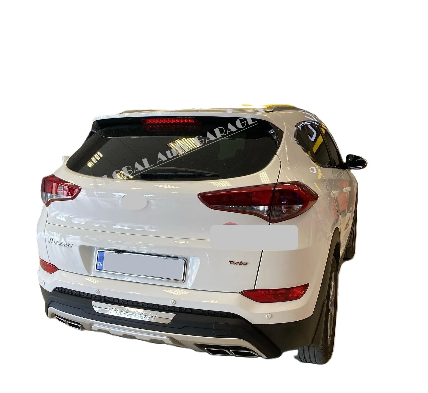 For Hyundai Tucson 2015 2016 2017 2018   Diffuser Extension Rear Bumper Attachment Car Styling Auto Accessory Exhaust