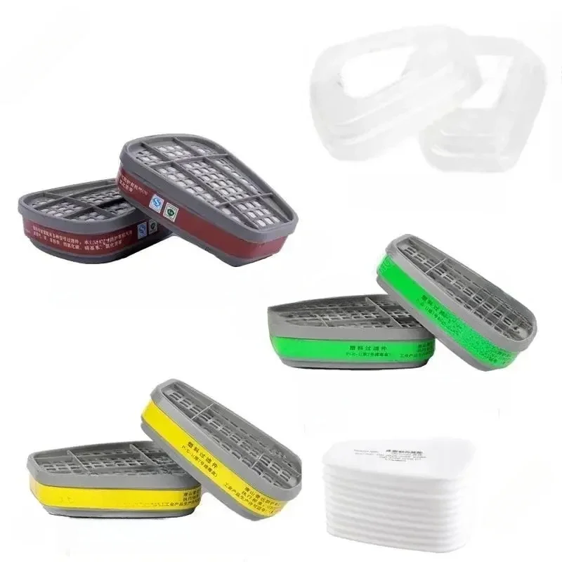 6200/7502/6800 MaskChemisch gasmasker 6001/6002/6004 Doos 5N11 KatoenbeschermingsfilterVerfmaskerAdemhalingsapparaatVervangbare accessoires - afbeelding 2