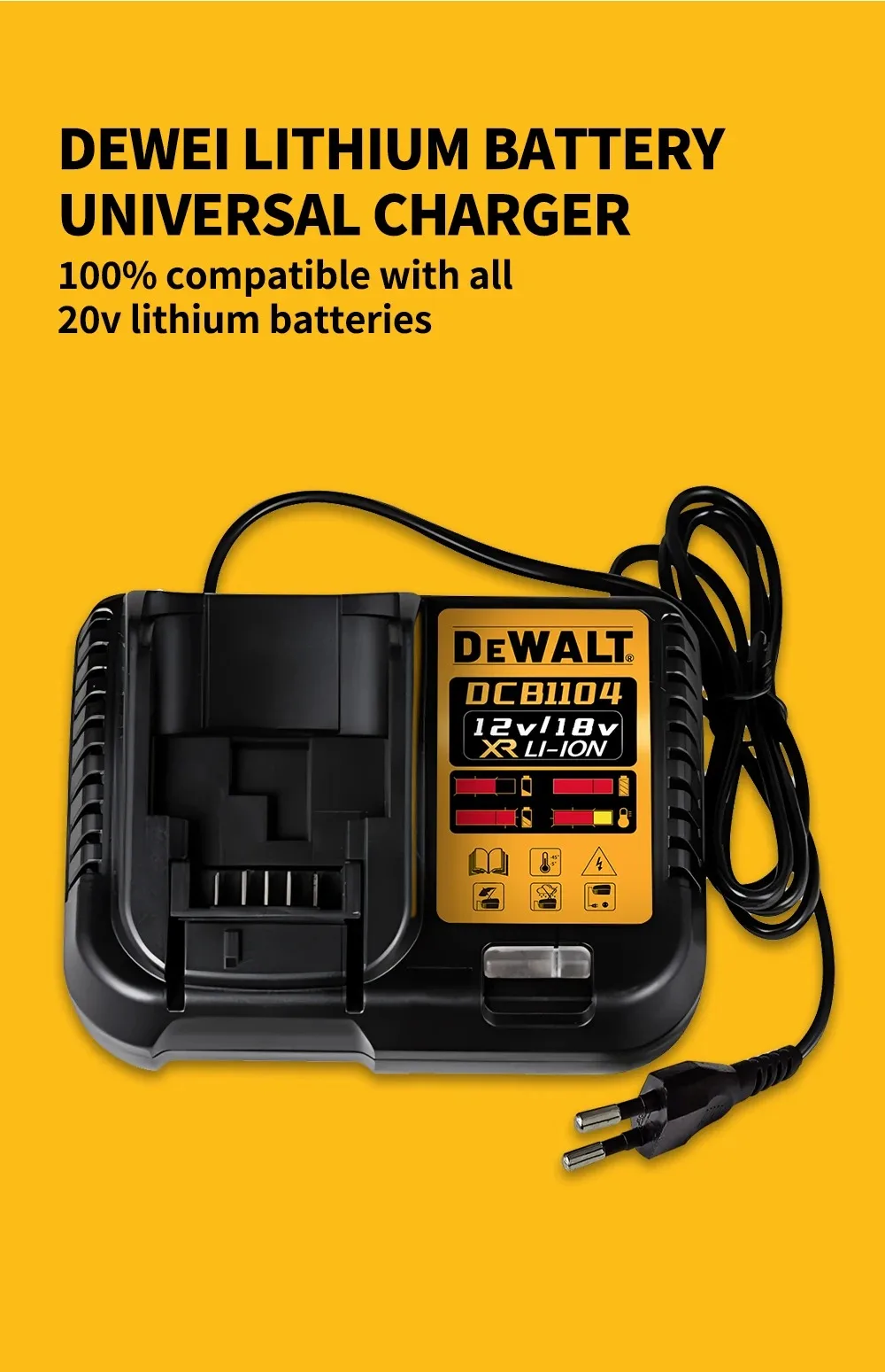 Durable100% Original 20V DEWALT baterías 20V batería MAX Premium XR 6.0Ah batería de herramienta eléctrica de iones de litio