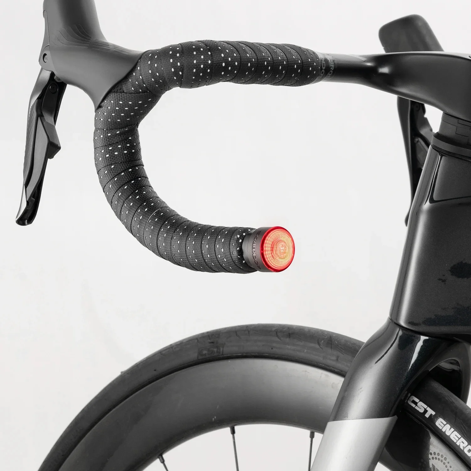 AliExpress ROCKBROS Bicycle Handlebar Lights Bike Bar Plug Safety Light LED Handle Light Waterproof Brake sensor 2pcs