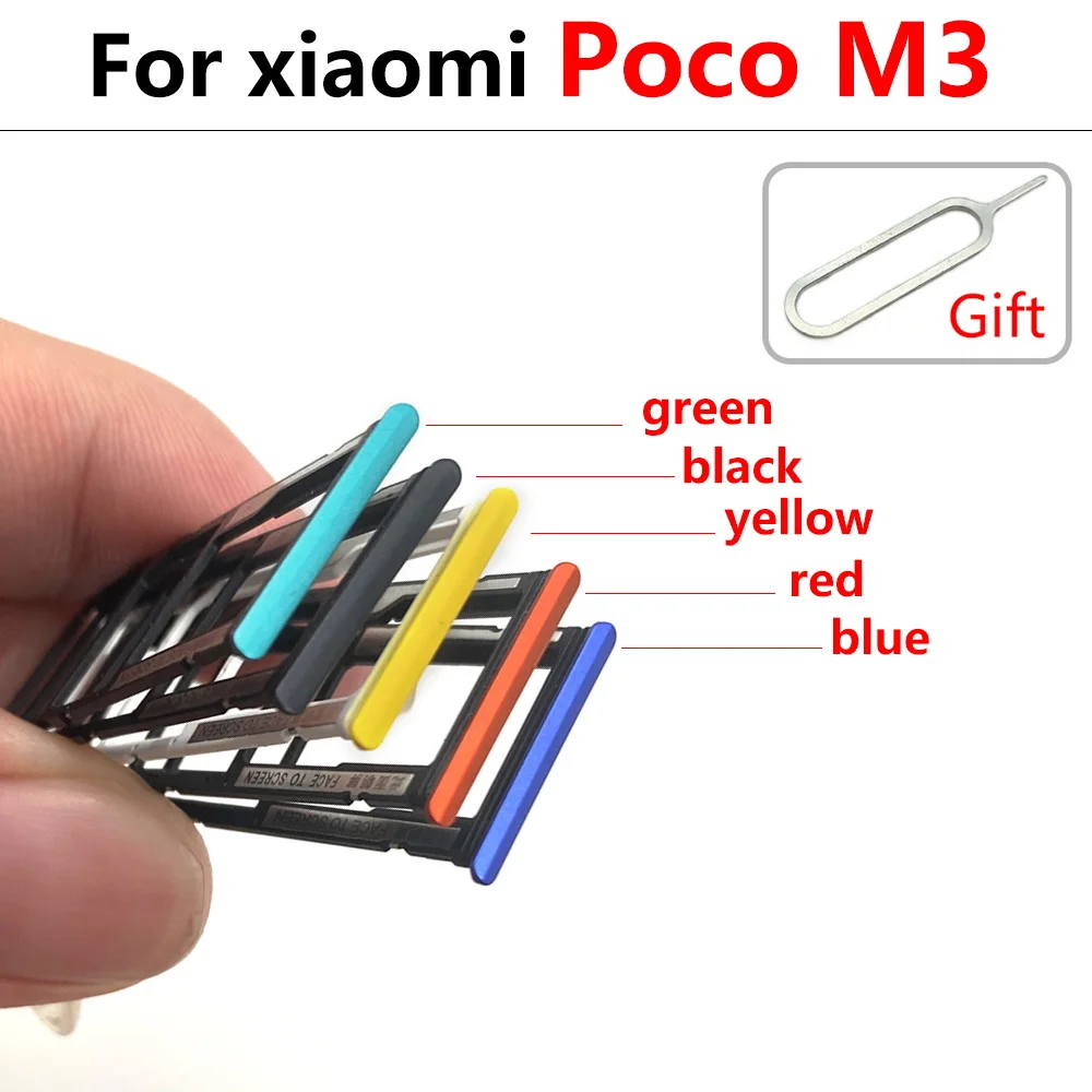 New For Xiaomi Poco X3 F2 Pro M3 F1 SIM Card Tray Slot Holder Sim Card Slot Tray Holder Replacement Parts