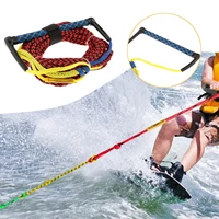 Cuerda de esquí acuático Cuerda de Surf flotante de 23M Cuerdas de remolque flotantes con agarre Accesorios de cuerda de Wakesurf Ligero para deportes acuáticos de playa