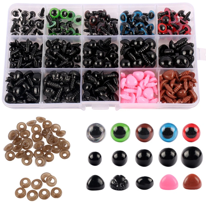 100 sztuk 5-12mm gałka oczna lalki akcesoria czarne plastikowe pluszowe oczy bezpieczeństwa Amigurumi dla zabawek 5mm 8mm 12mm DIY zabawna zabawka