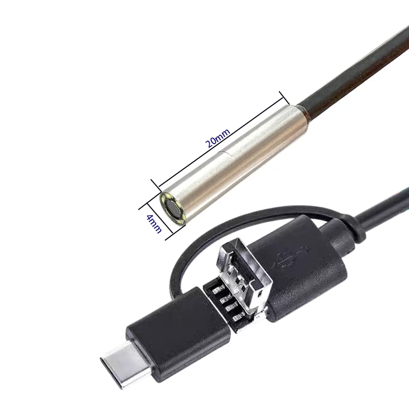 4 مللي متر 1080P 3in1 عدسة واحدة أداة فحص بالمنظار كاميرا الأنابيب المنظار لنظام أندرويد الهاتف الذكي المحمول سيارة #4