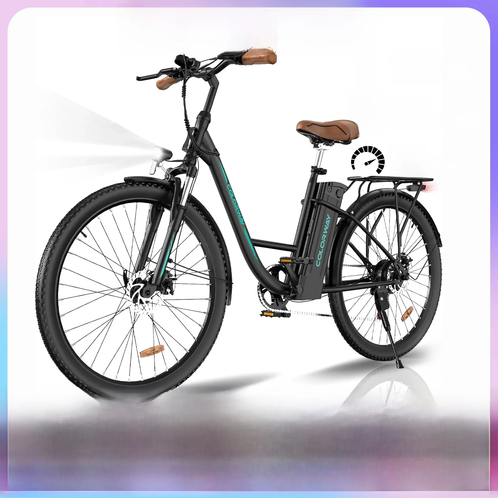 AliExpress COLORWAY BK31 Electric Bike, 28 inch E Bike 250W Motor 36V 15AH Battery City E-Bike Commuter Bike for Adults