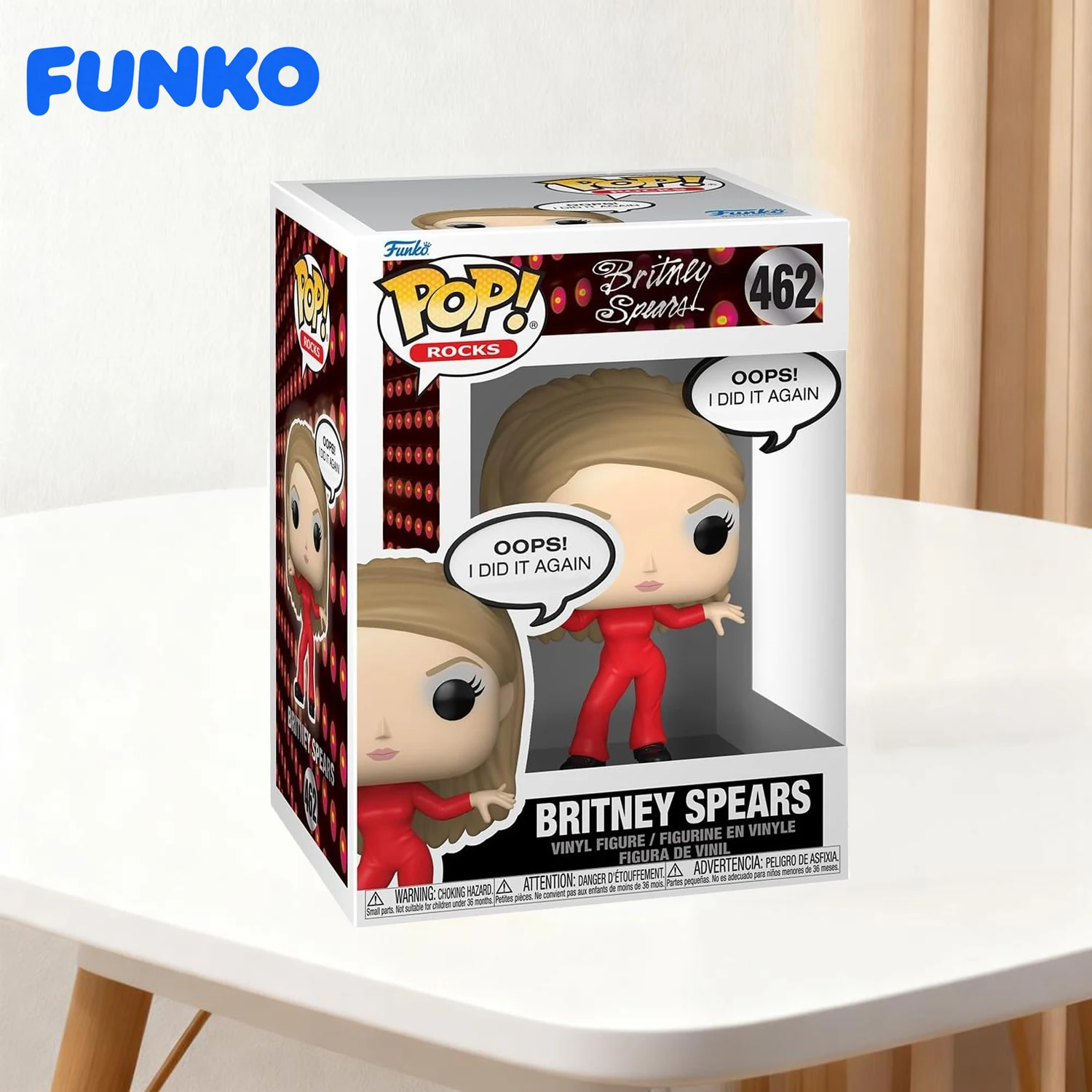 Funko Pop! Serie de Citas: Britney Spears - "Oops!... Figura Coleccionable de Vinilo con la Frase "I Did It Again", Juguete Coleccionable