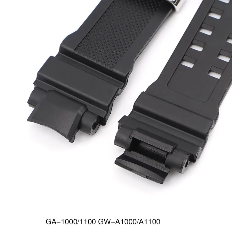 Rubber Strap for Casio G-SHOCK GA-1000 GA-1100 GW-4000 GW-A1000 Men\'s Diving Sports Watchband Replacement Accessories