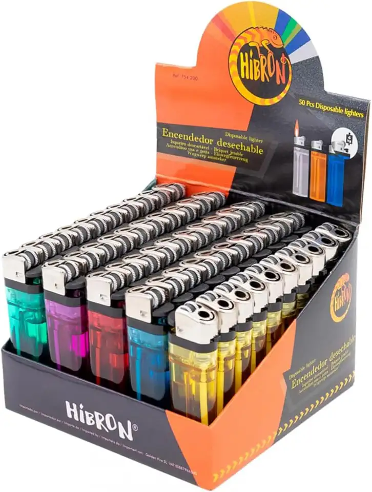 PACK DE 50 ENCENDEDORES DESECHABLES
