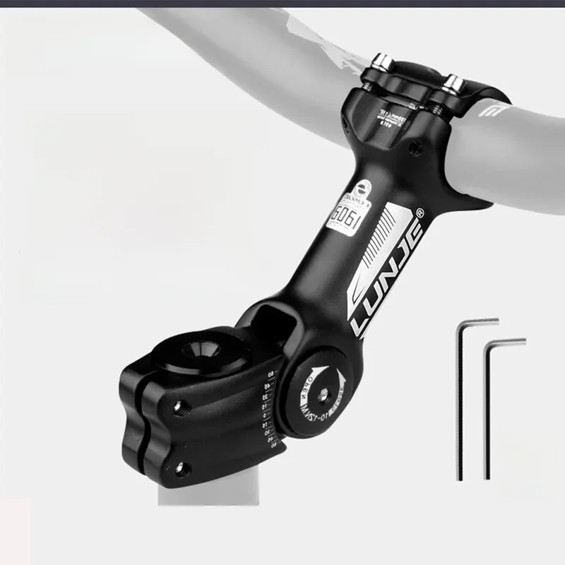 AliExpress LUNJE Bicycle Stem Road Mountain MTB Bike Table90/110/130mm Rod Adjustable Front Fork Stem for 25.4/31.8mm Handlebar Power Parts