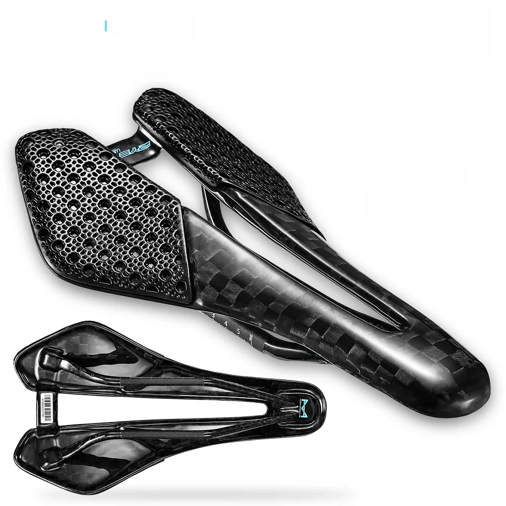 AliExpress Lexon RYET Carbon 3D Printed Saddle 120g 257*140MM Ultralight Big Central Hole Desinge Bike Seating Triathlon Road MTB Cycling Parts