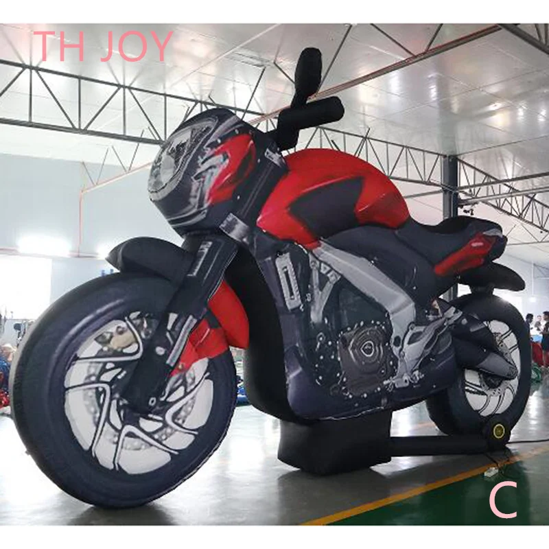 

20ft 6m long big customize inflatable motor van motorcycle motor bicycle motorbike model for advertising