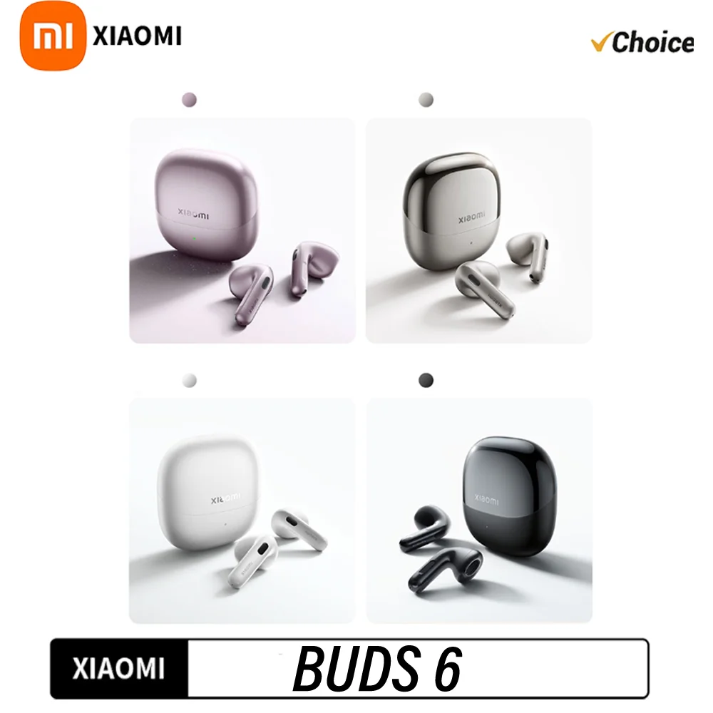 Xiaomi Buds 6 Diseño curvo Bionic  Optimizados con Harman Kardon  Auriculares con grabación independiente 2.0  CN