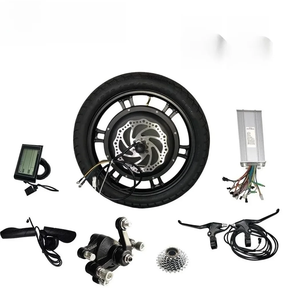 AliExpress ANNOYBIKE 16 inch 48V 500W 1000W Hub Motor Kit Front Drive Rear Drive BLDC Hub Motor Electric Bike Motor Disc Brake Electric Scooter Motor