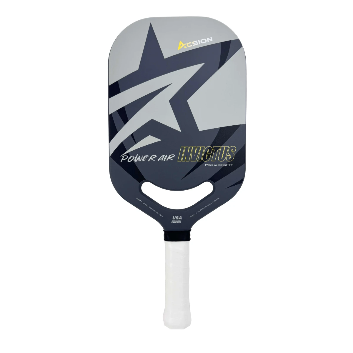 

Acsion Invictus USAPA Approved Pickleball Paddle Thermoformed T700 Carbon Fiber 16mm Honeycomb Core Professional Edgeless Racket