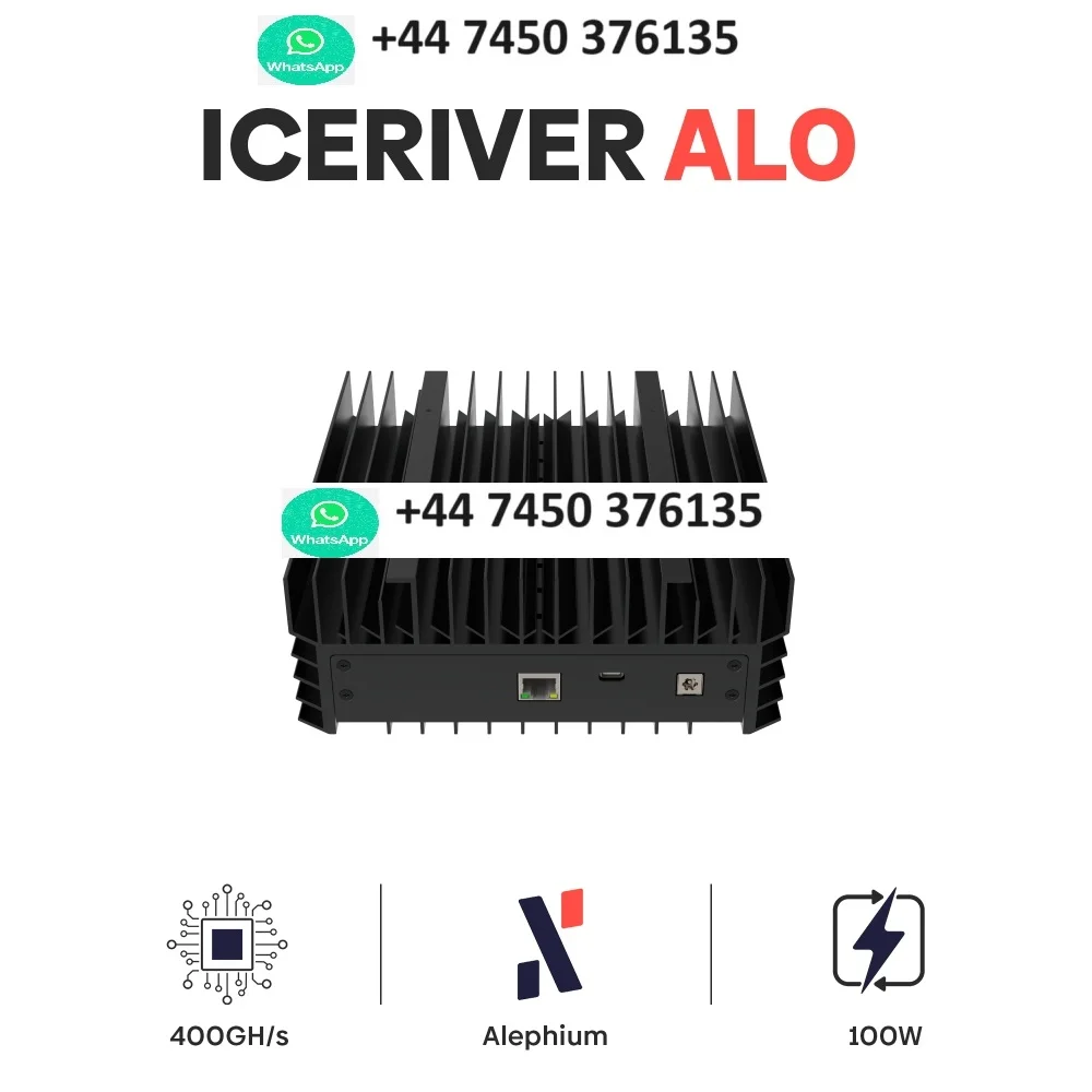 

Купите 7 и получите 4 бесплатно IceRiver AL0 (400GH/s), Alephium Miner-новый