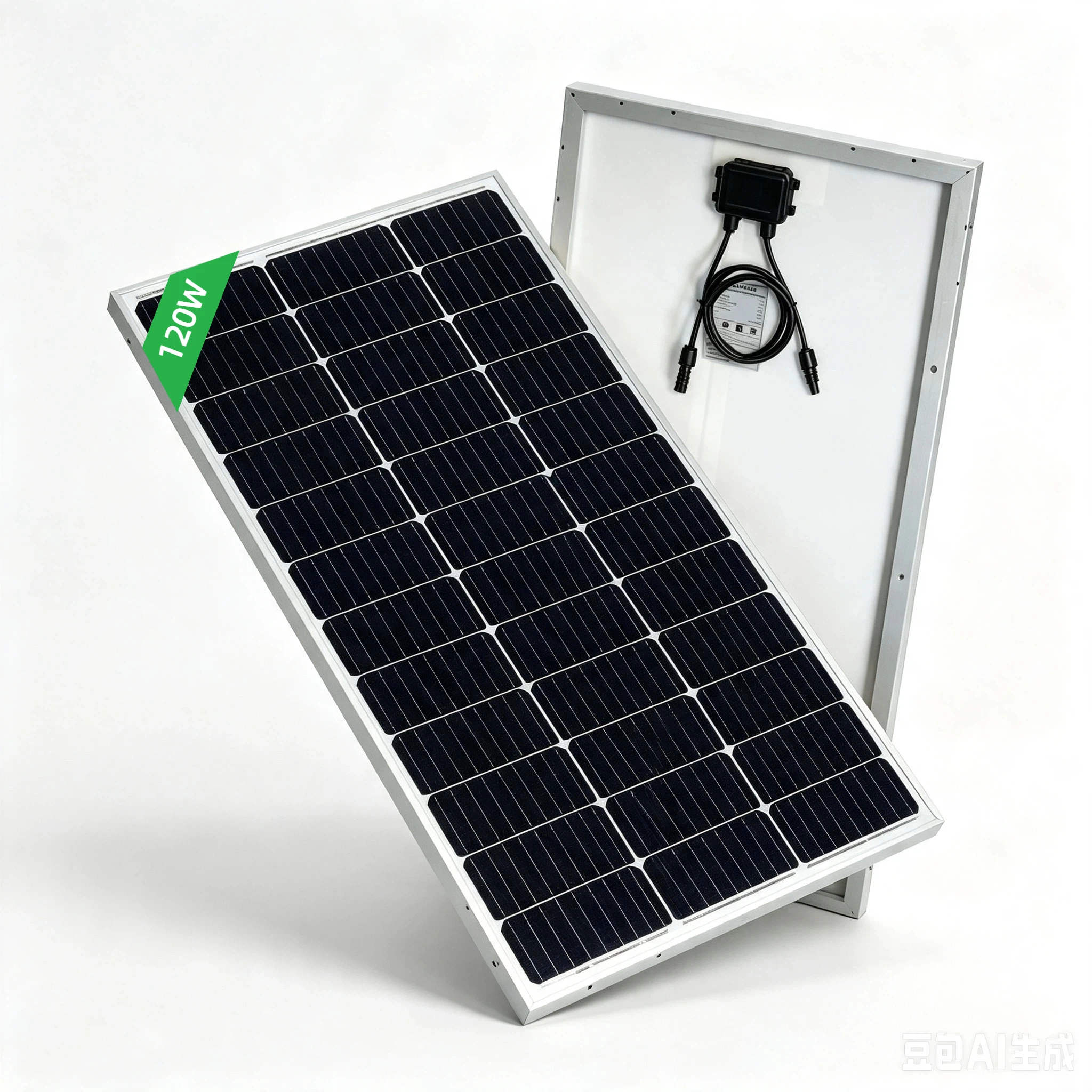 Panel słoneczny ze szkła hartowanego o wysokiej wydajności 120W, przenośne moduły fotowoltaiczne 18V, wodoodporne i wytrzymałe, idealne do ładowarek akumulatorów 12V/24V, kamperów, łodzi, dachów,