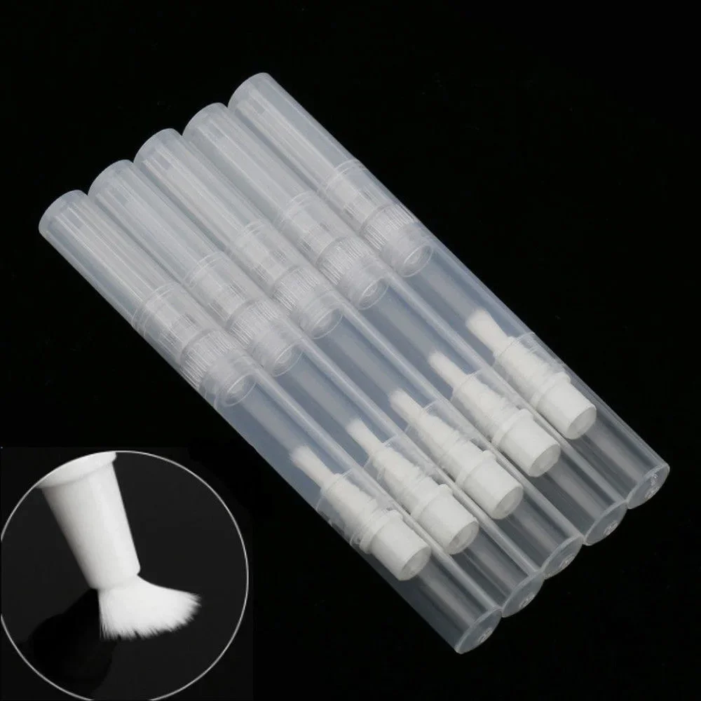 1Pc 3ml pusty Twist długopis z pędzlem wielokrotnego napełniania butelki pojemnik na kosmetyki polski paznokci rury do balsamu farba do dekoracji paznokci Mascara oleje — zdjęcie 2