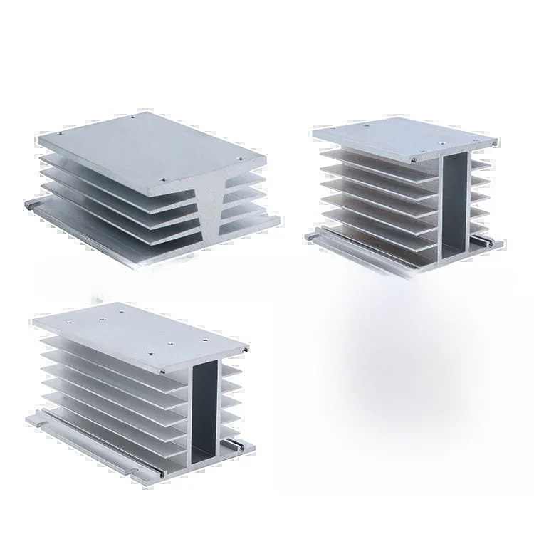 Trójfazowy aluminiowy Radiator SSR 60A 80A 100A 150A 200A 300A 400A wysokiej mocy grzejnik DC do AC AC do AC — zdjęcie 2