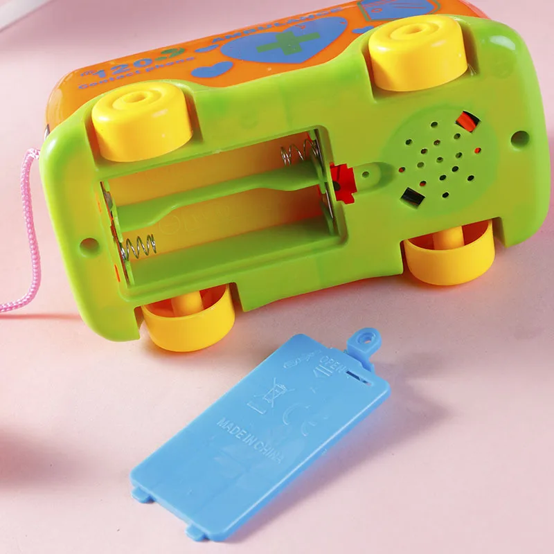 1pcs Cartoon Bus Phone Toys With Music Children Early Learning Exercise Educational Developmental Toys For Kids Game