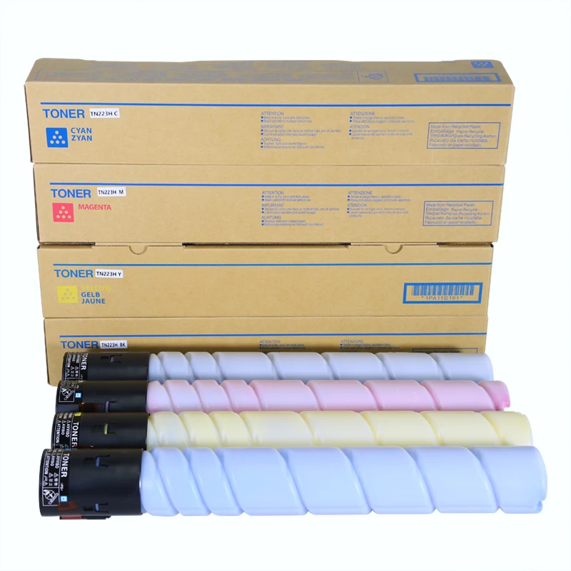 

Hotsale Compatible CMYK Color Copier TN223 Color Toner Cartridge Konica Minolta for Bizhub C226/C256/C266/C7222 /C7226 Copier