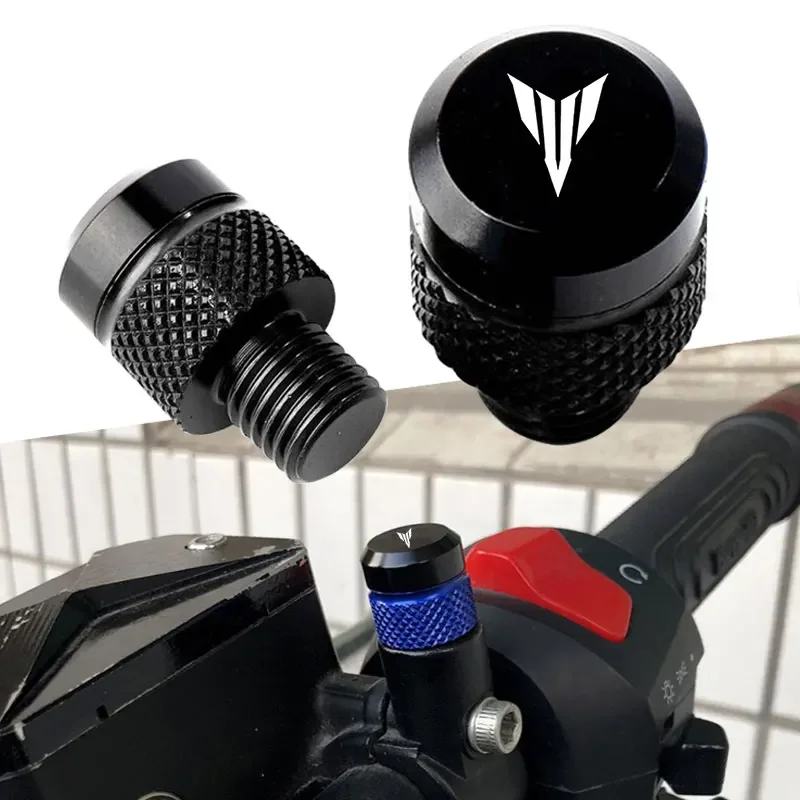 Bouchons de trou de rétroviseur arrière, couvercle de boulons à vis pour Yamaha MT07 MT09 MT10 MT15 MT 07 09 10 SP FZ09 FZ07 M10 * 1.25