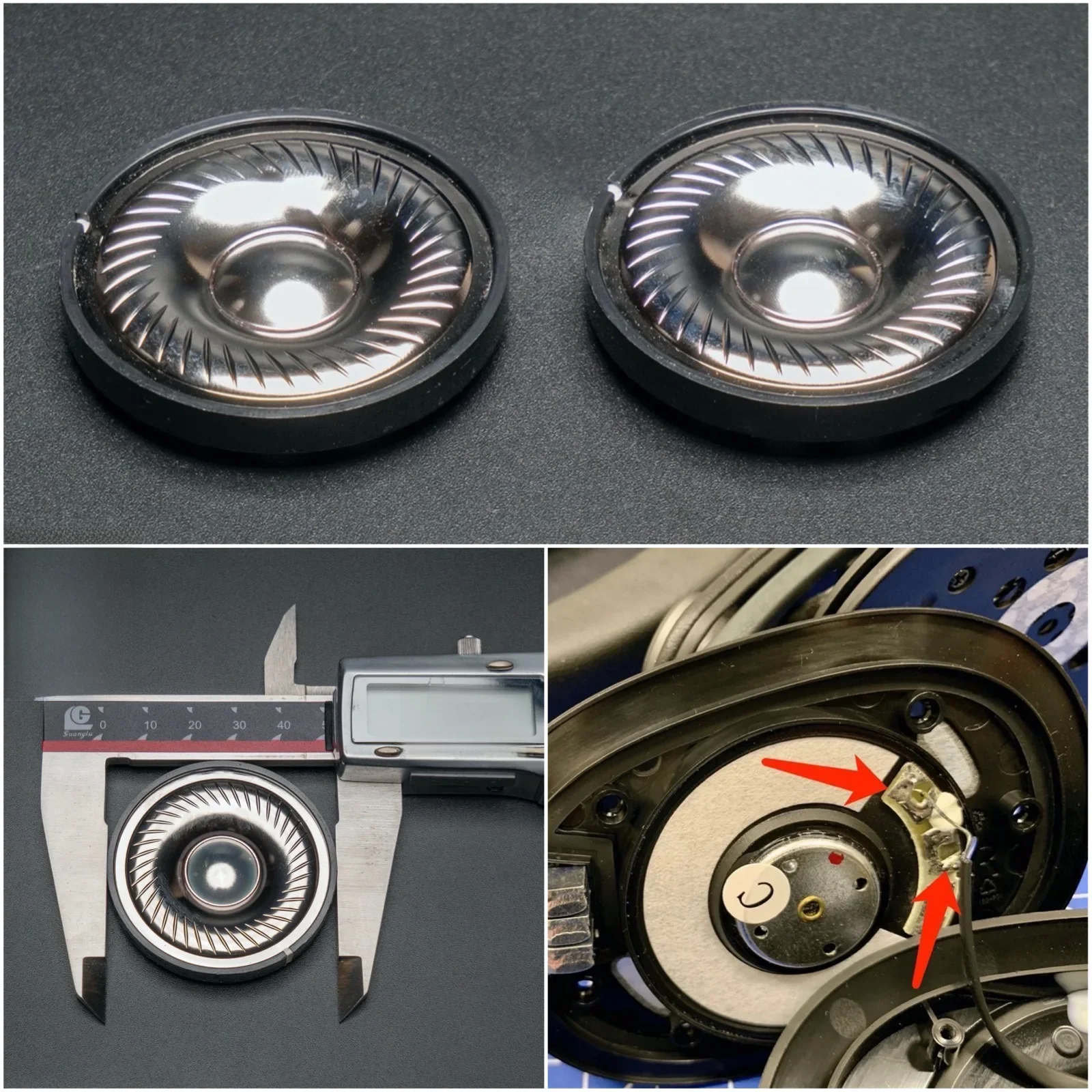 Sterownik głośnika słuchawkowego z tytanową membraną 50 mm do zestawów słuchawkowych AKG K371 K361 K545 — zdjęcie produktu 7