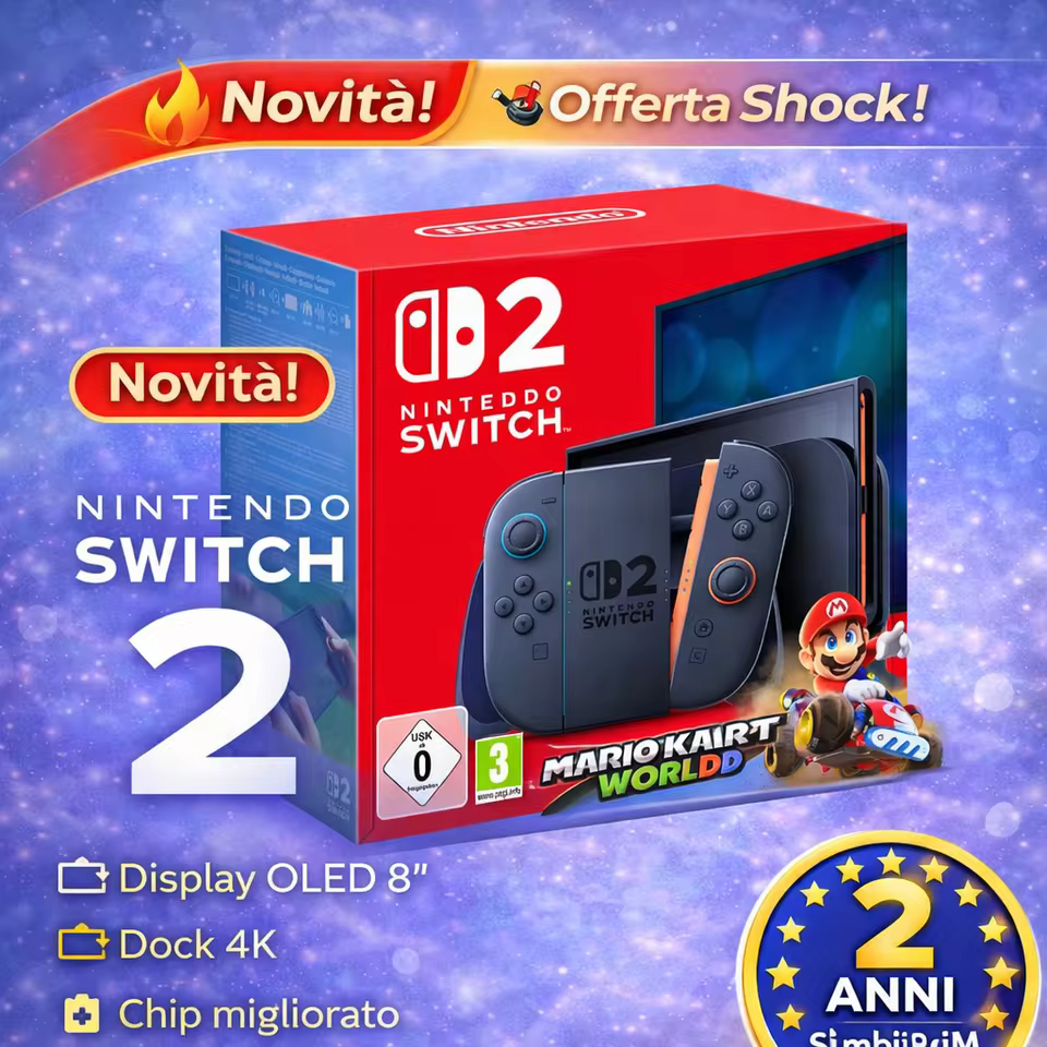 Nintendo Switch 2 con Mario Kart World: divertimento in movimento