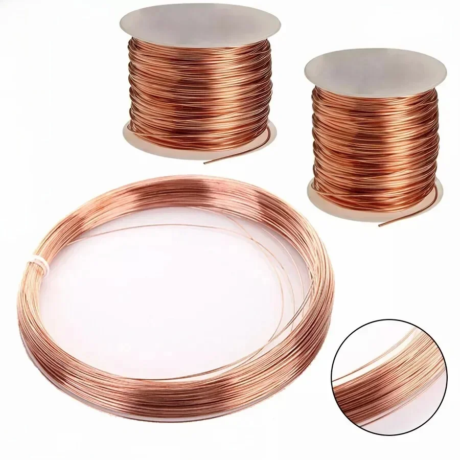 T2 Solid Bright 99.9% Pure Copper Wire Round Solid Bare 0.2mm 0.3mm 0.4mm 0.5mm 0.6mm 0.8mm 1mm 2mm do 5mm — zdjęcie 2