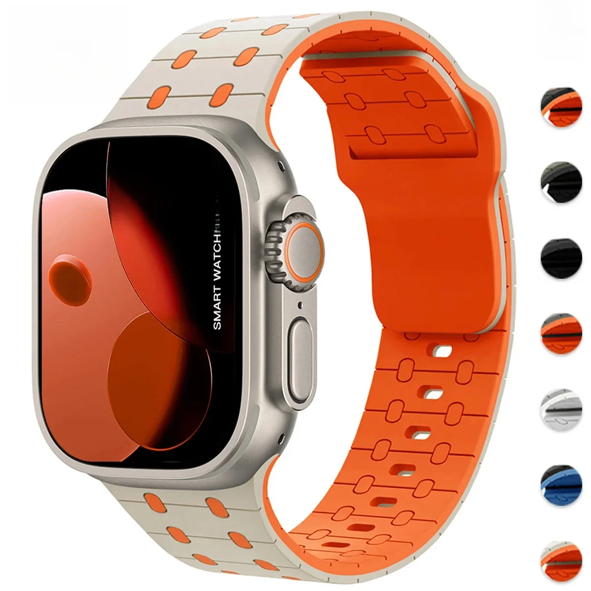 Bracelet en Silicone pour bracelet de montre Apple 46mm 45mm 41mm 44mm 49mm 40mm 38 42mm bracelet correa iwatch série 10 9 8 7 6 5 3 SE Ultra