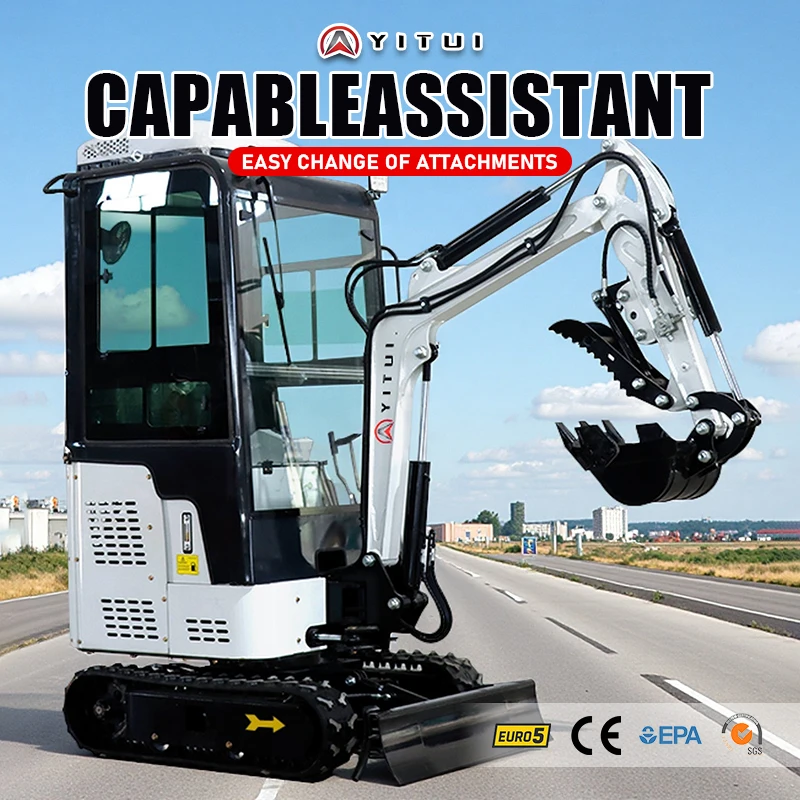 Mini Excavator Manufacturer 1.2 Ton Direct Sales Support Customized Of Multi Functional Cabs Mini Excavator