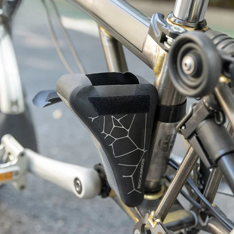 AliExpress ROCKBROS Folding Bicycle Waterproof Triangle Bags for Brompton Bike 0.32L Portable